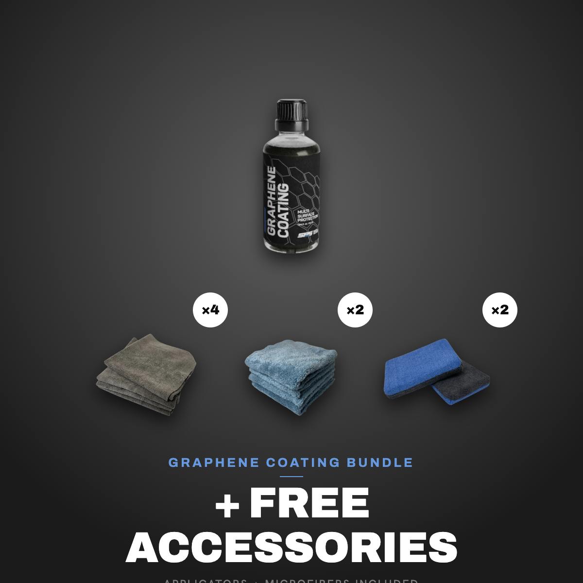 Graphene Coating + FREE Microfiber Applicators and Towels
